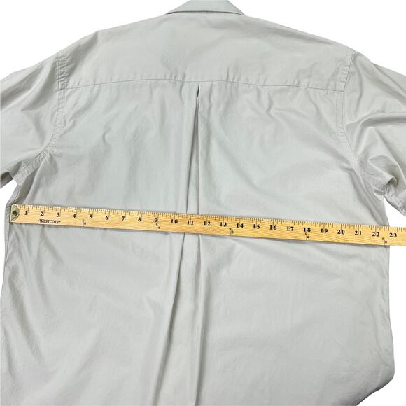 Geoffrey Beene Peached Cotton Button Up Dress Career Shirt Large 16.5 32/33 Beig - Picture 12 of 16